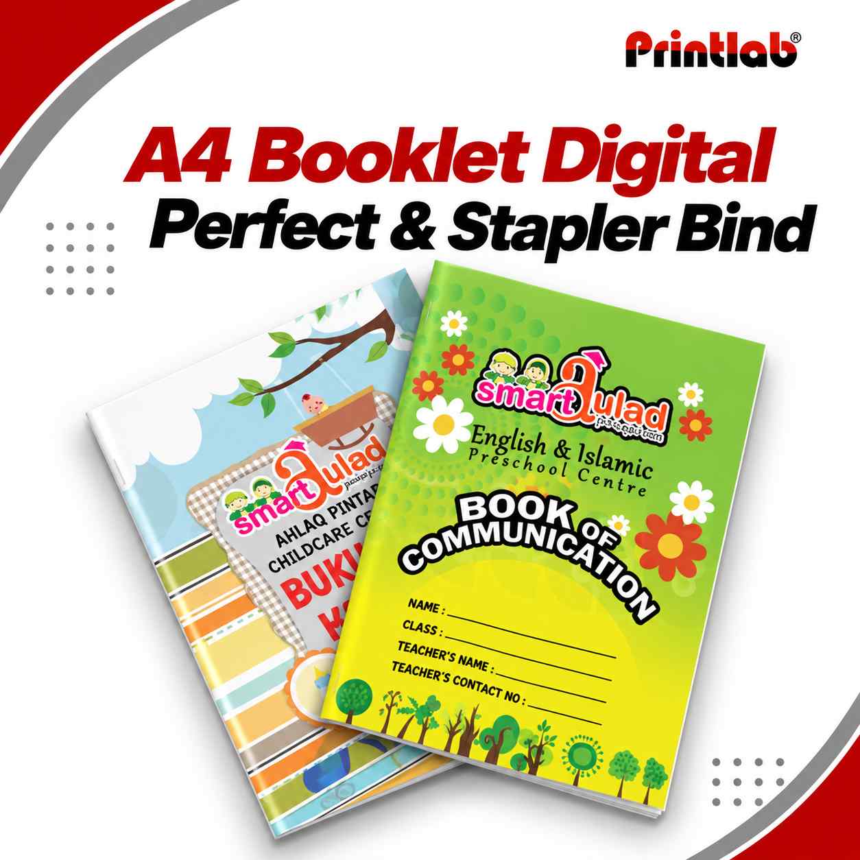 A4 Booklet Digital Perfect & Stapler Bind Digital a4 book printing