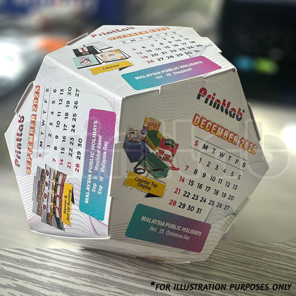 Custom Calendar Ball Shape Digital