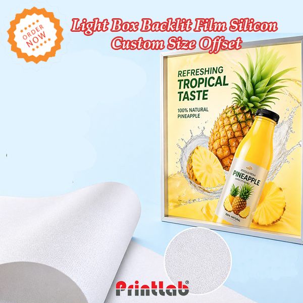 Light Box Backlit Film Silicon Custom Size Offset