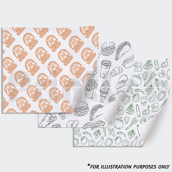 custom burger wrapper