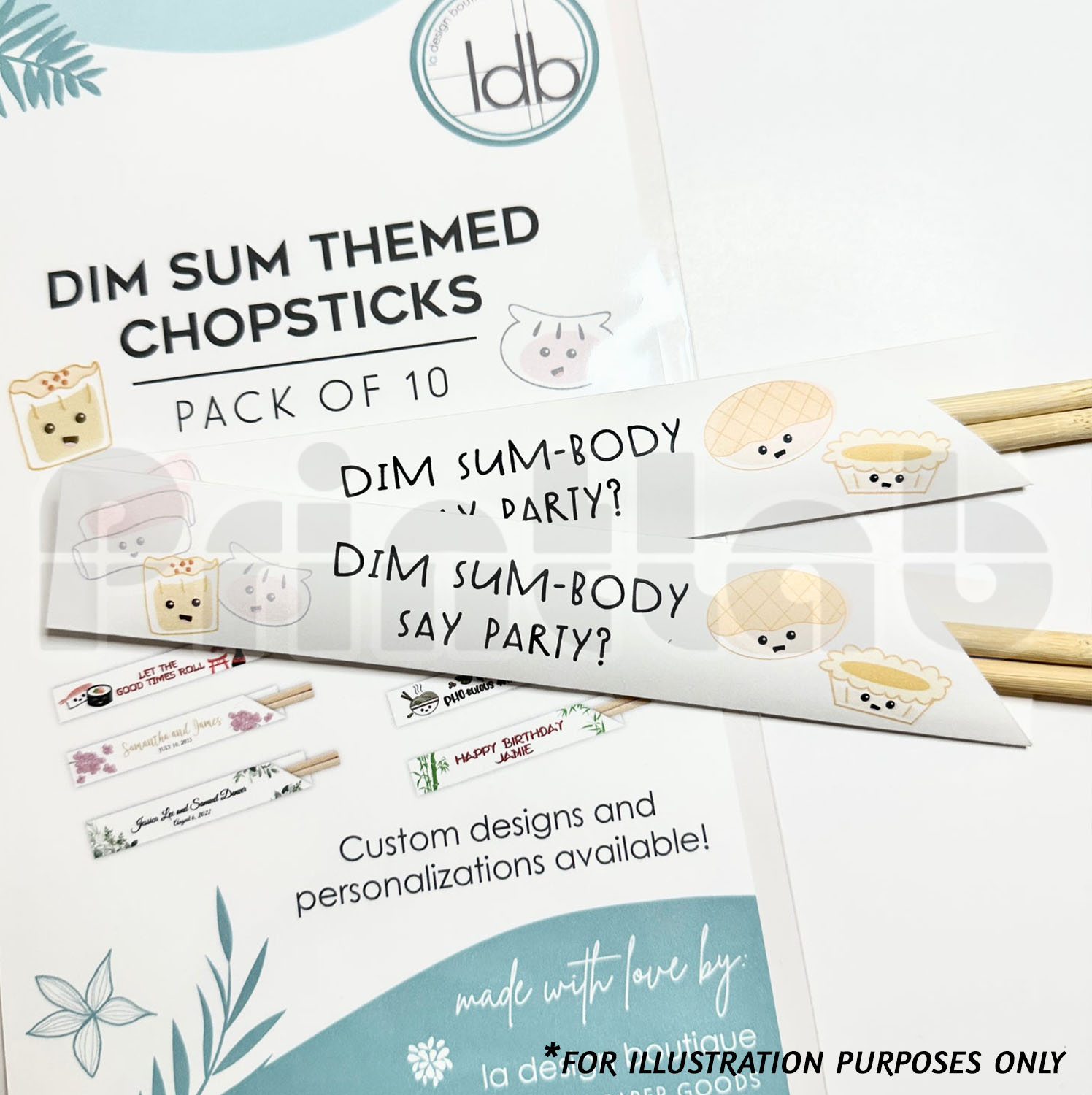 chopstick sleeve printing