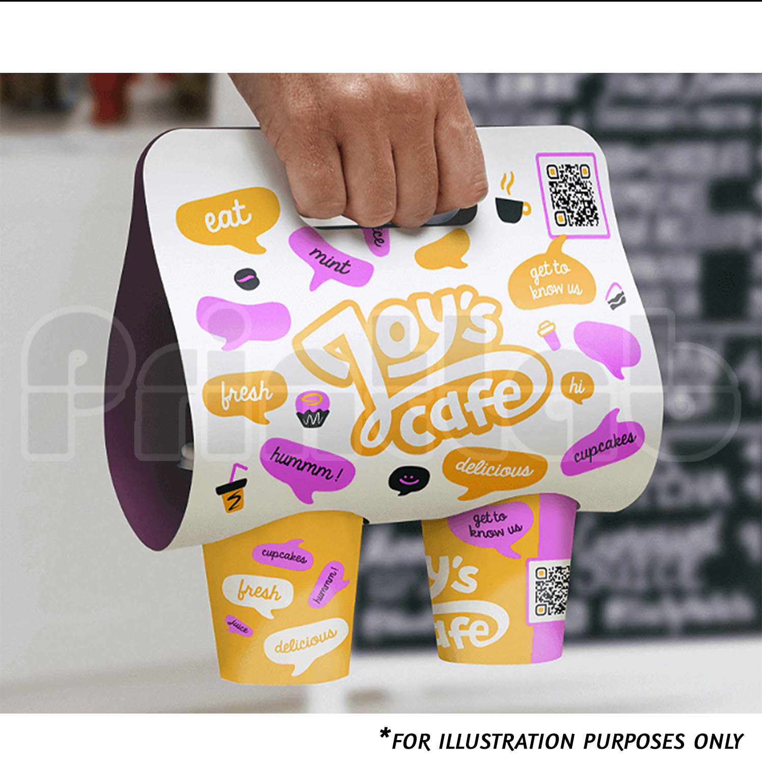 coffee carrier printing