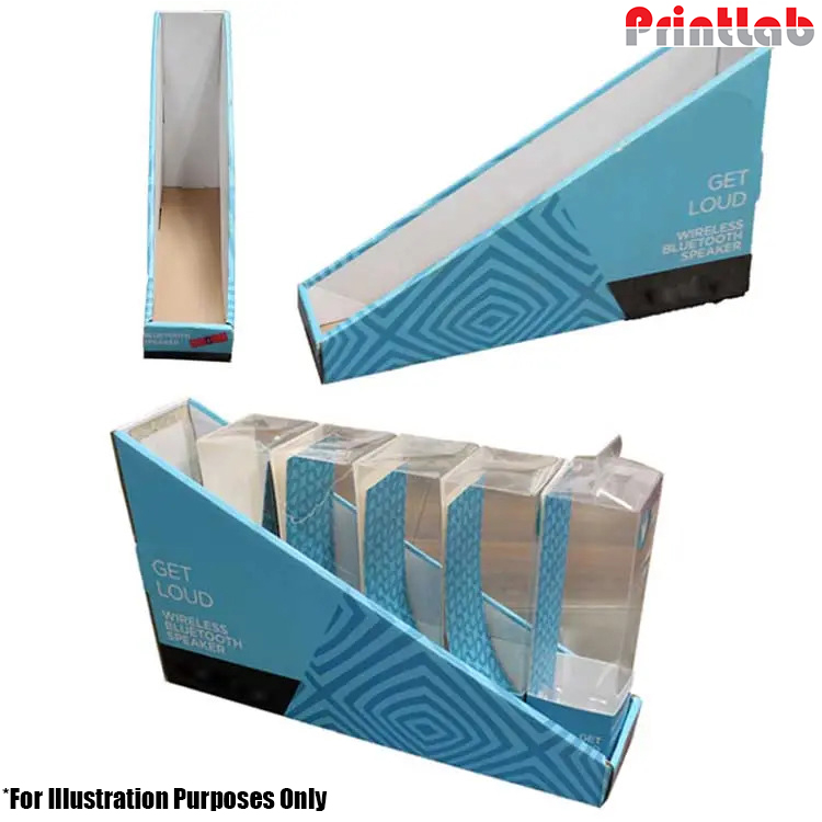 Custom Small Cardboard Paper PDQ Counter Display Box Digital small counter display printing
