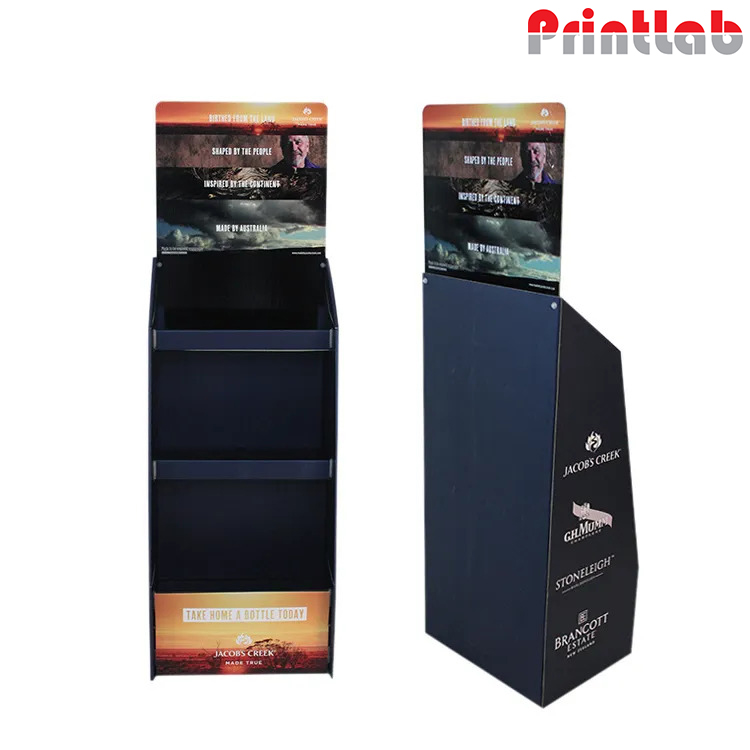 cosmetic display shelf printing