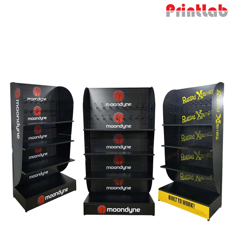 Custom Retail Portable Cardboard Floor Display Exhibition Stand Digital exhibition stand printing