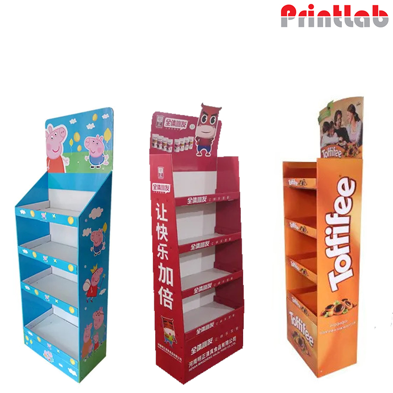 Mall Counter Advertising Cardboard POP Display Box Digital mall display box printing