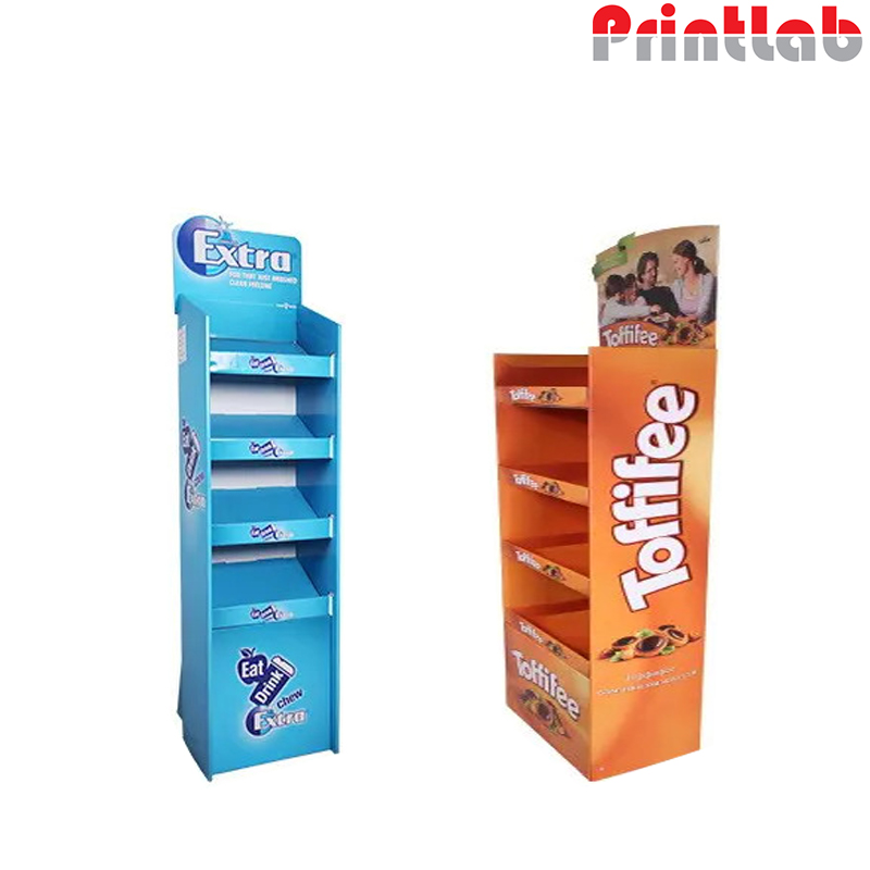Wholesale Mall Popular Counter Advertising Cardboard Floor Display Stand Digital