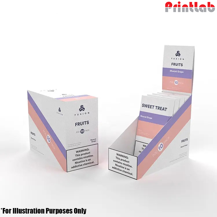 Cosmetic Eco Friendly Pop Up Cardboard Counter Top Display Shipper Boxes Digital pop up counter display printing