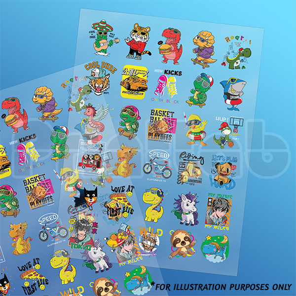 Crystal UV DTF Sticker Loose Sheet Digital