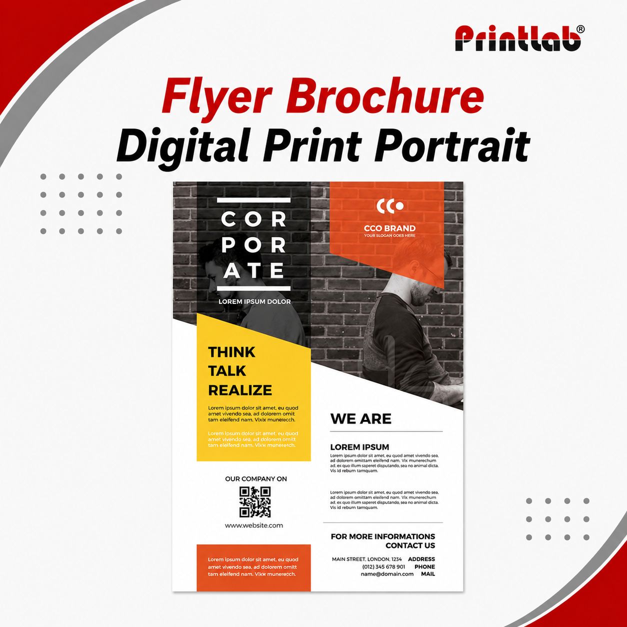Flyer Brochure Digital Print Portrait
