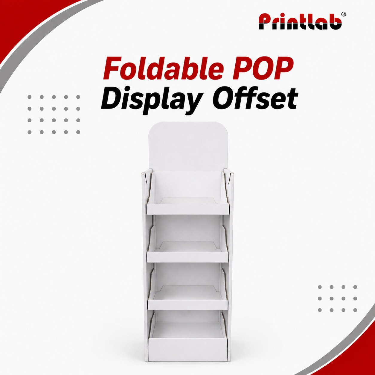 Foldable Pop Display offset