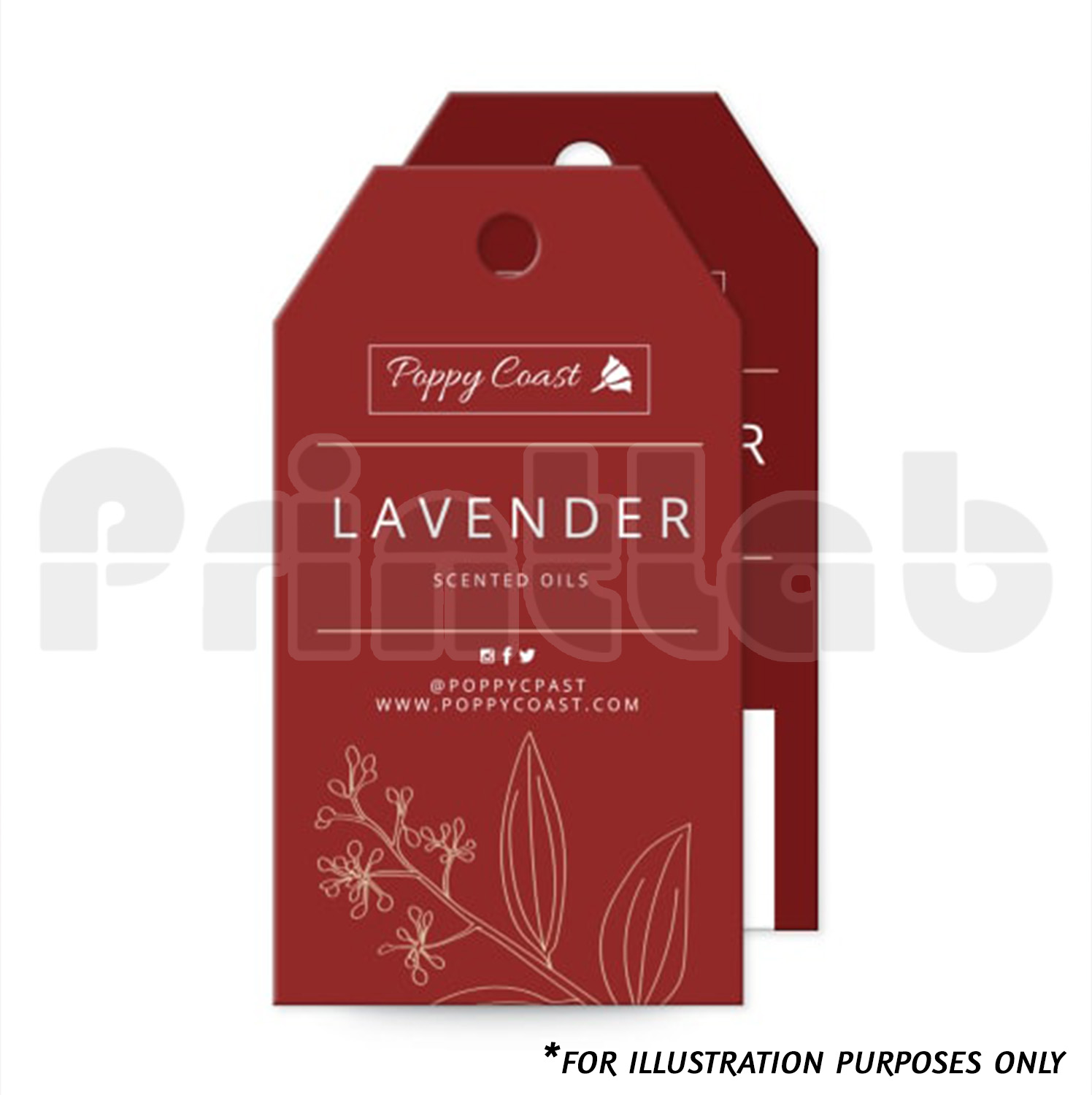 Hang Tag Custom Size Digital hang tag printing