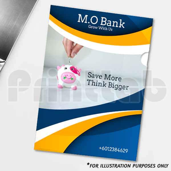 L Shape Plastic Folder Offset plastic folder printing