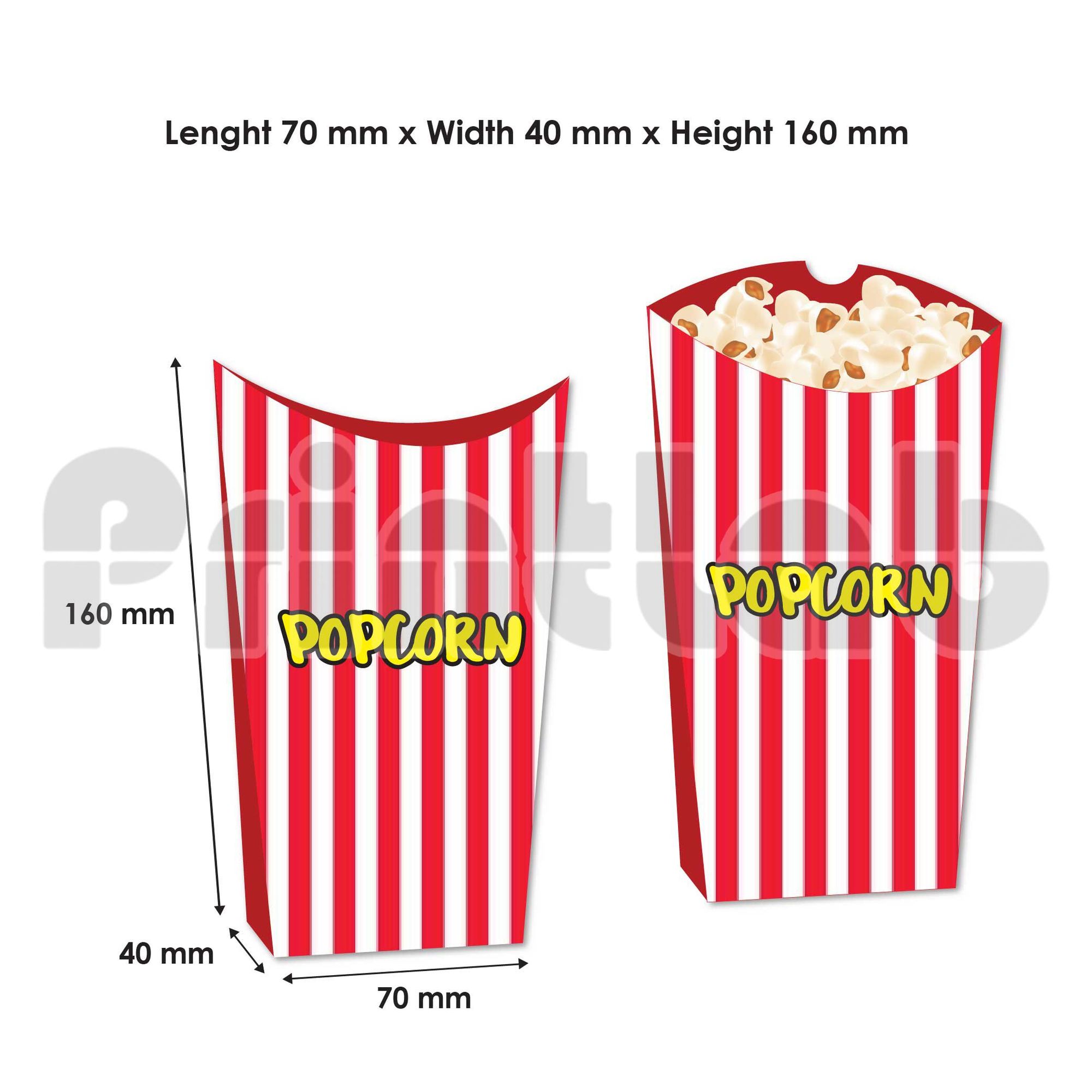 Popcorn Box Digital pop corn box printing