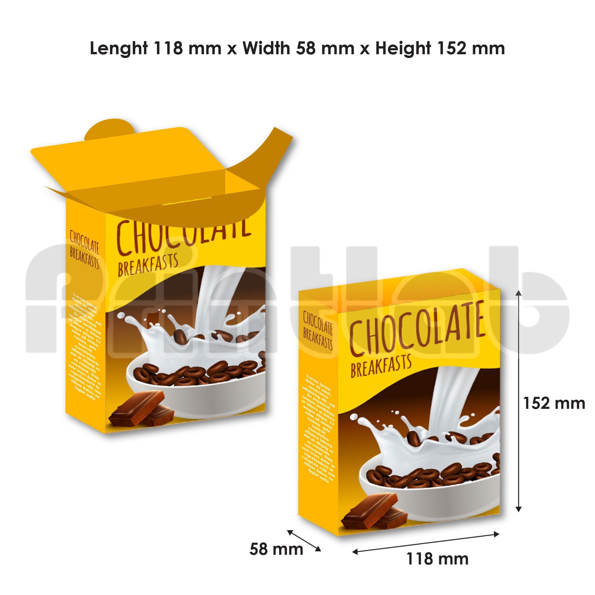 Cereal Box Digital cereal box printing