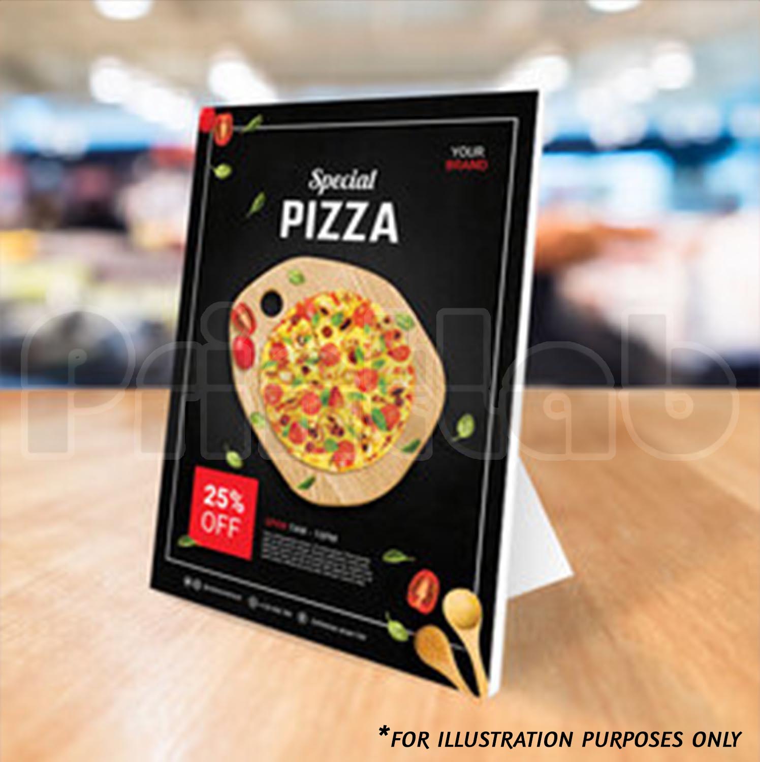 Table Standee Digital table display printing