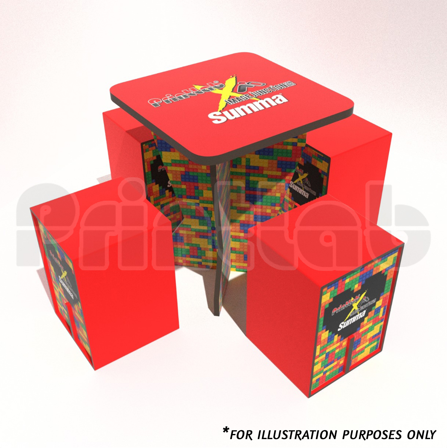 table and chair printing