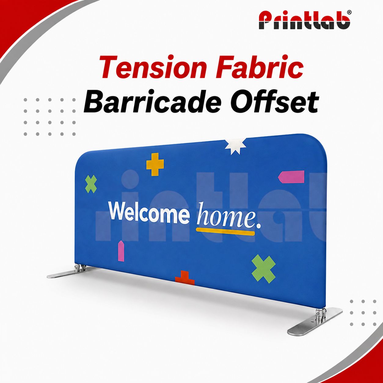 Tension Fabric Barricade Offset