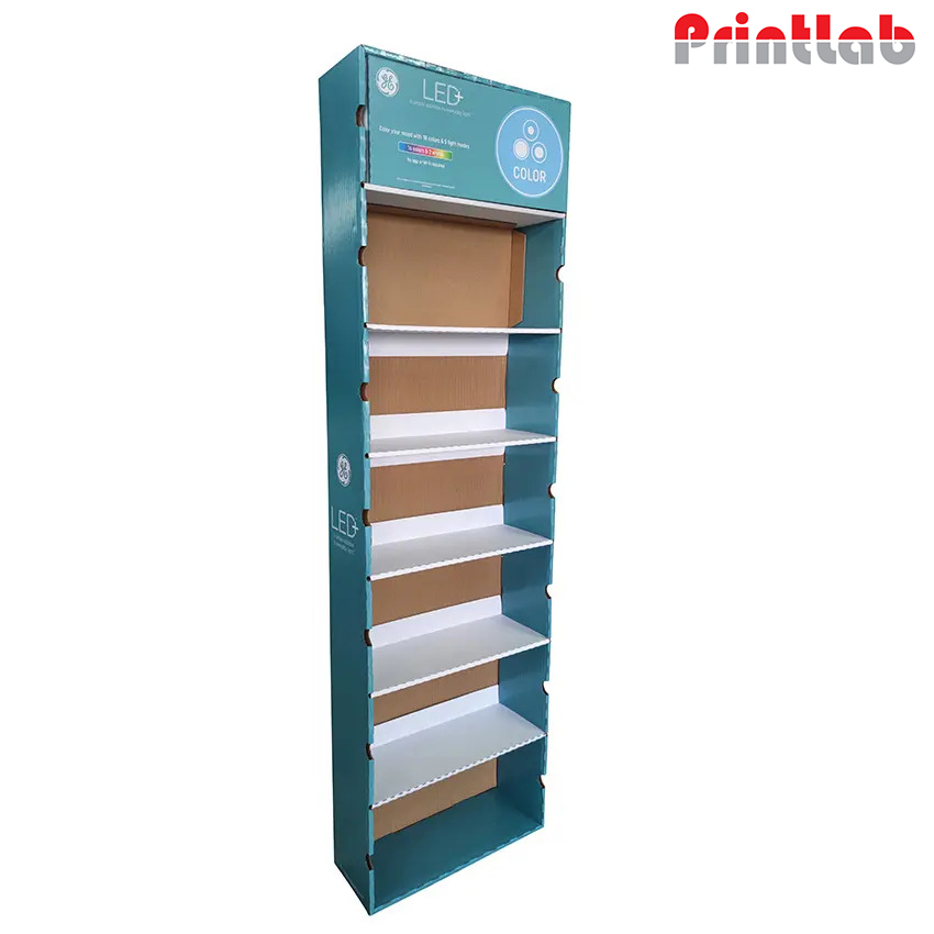 corrugated floor display printing