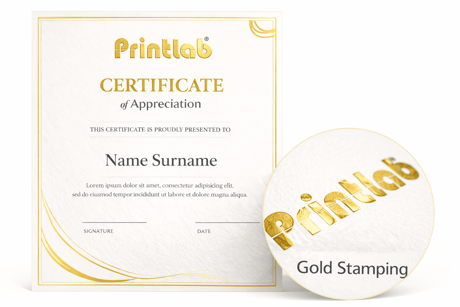 Gold Stamping (1 Side)