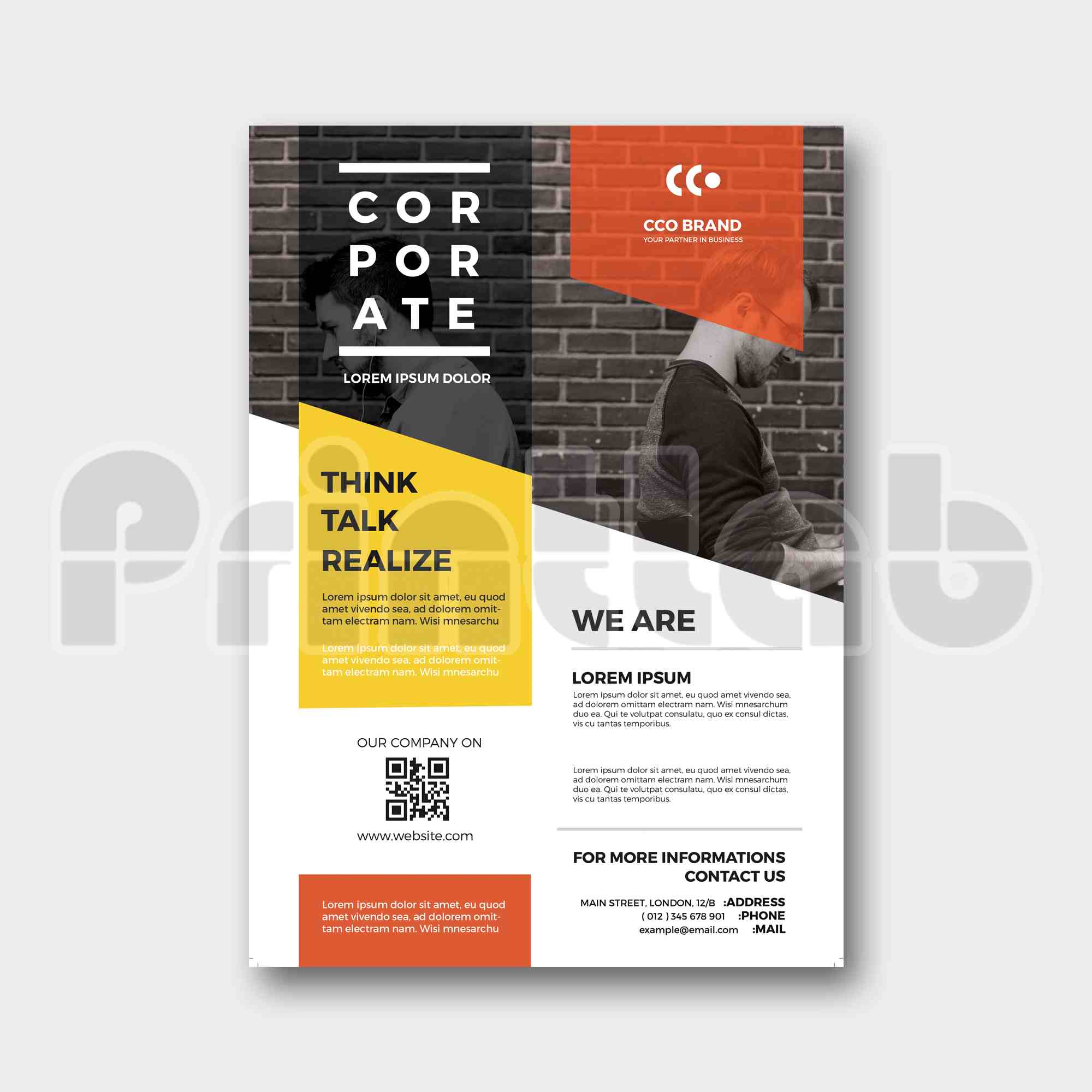 Flyer Brochure Digital Print Portrait