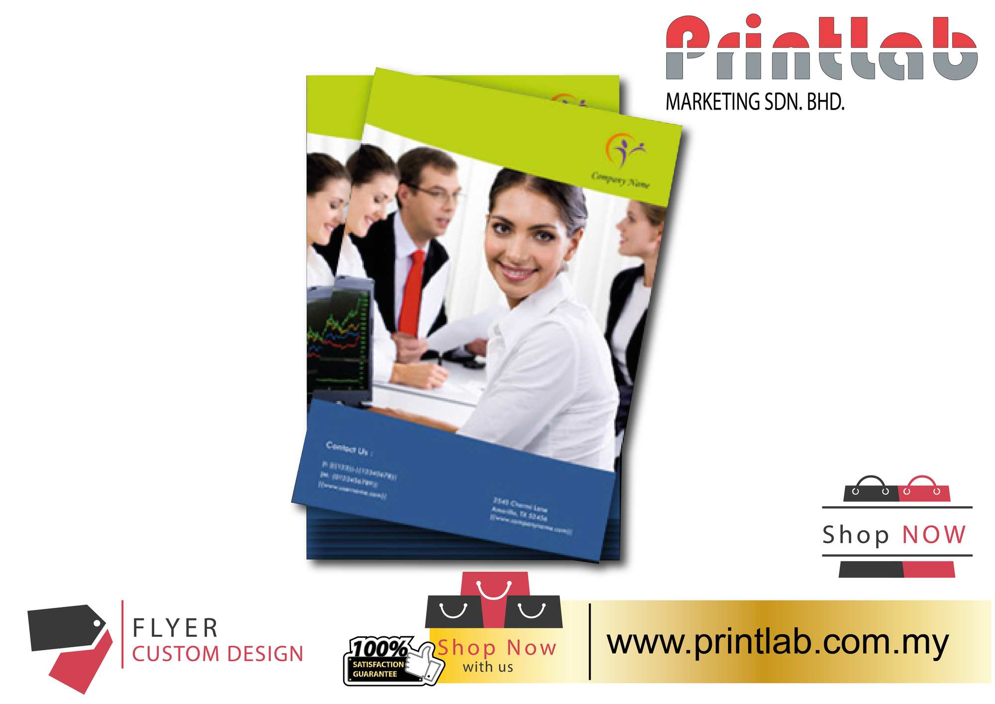 Flyer Brochure Digital Print Portrait