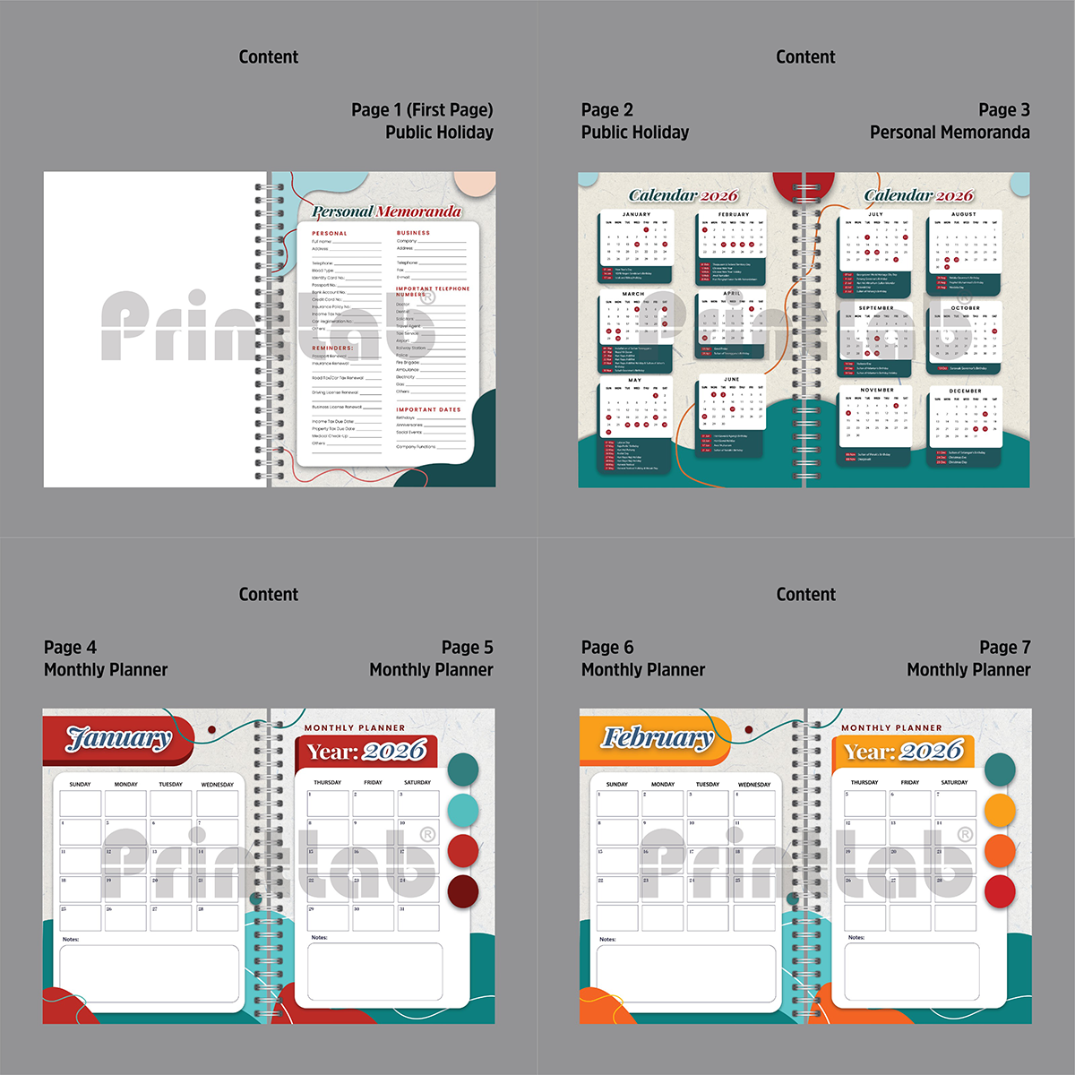A5 Diary Planner Digital