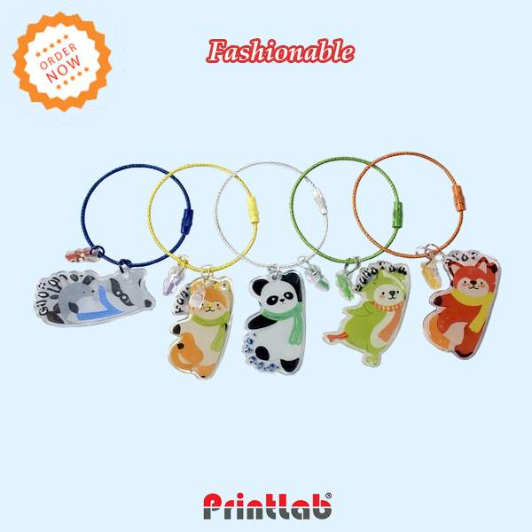Acrylic Key Chain Custom Size Digital