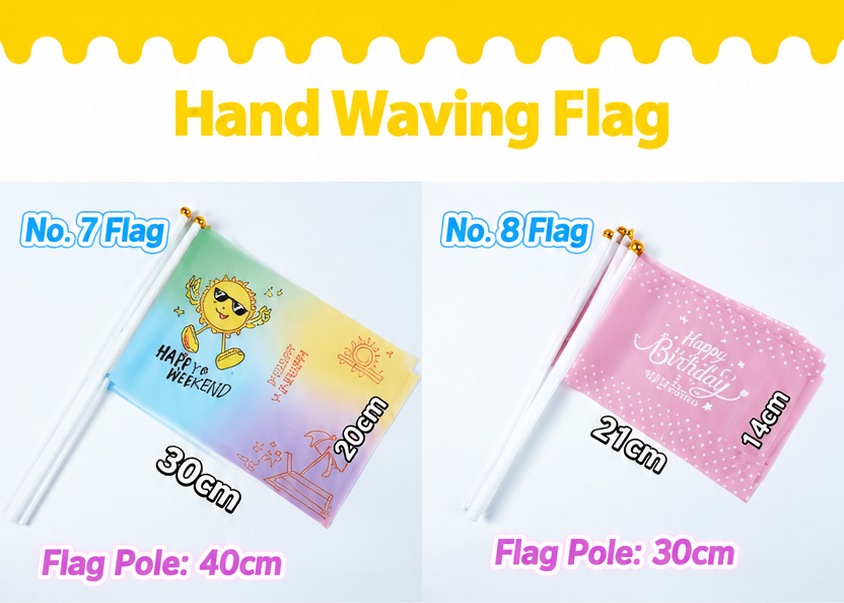 Hand Waving Flag