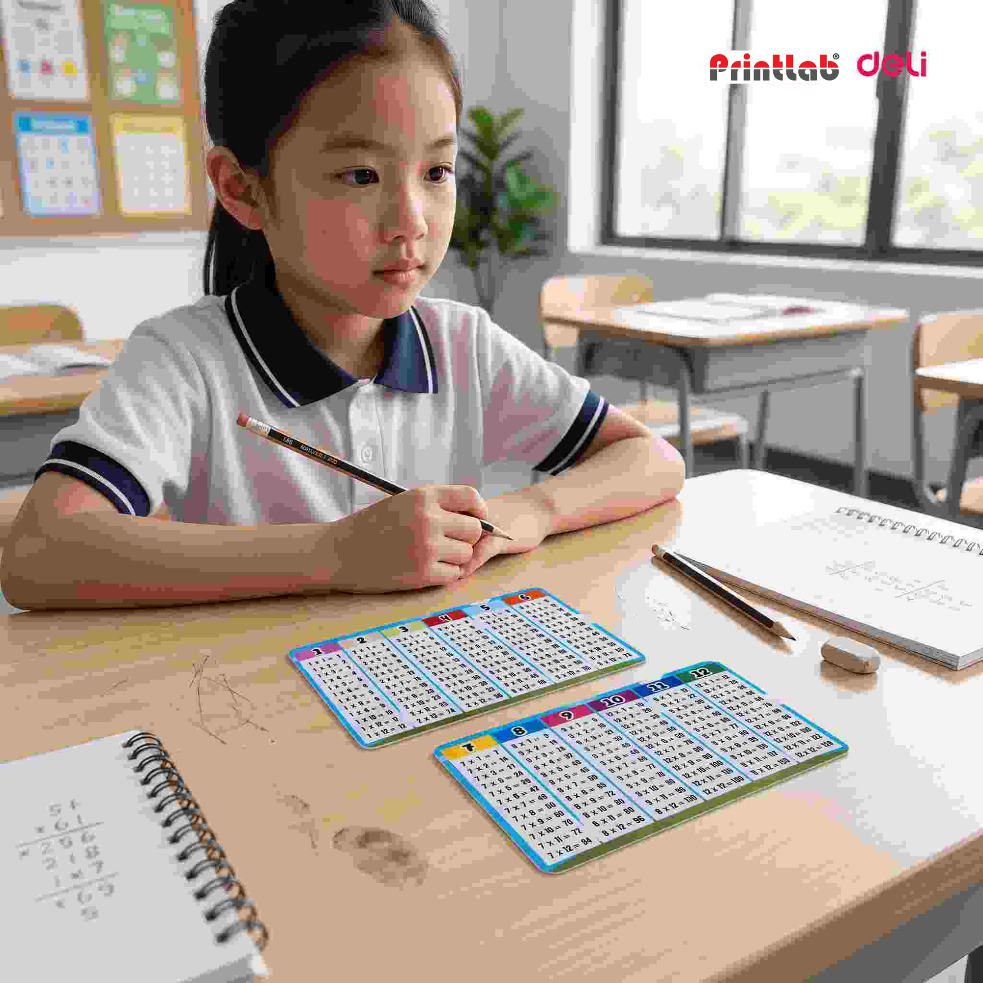 Multiplication Table Card 1-12 Learning Card