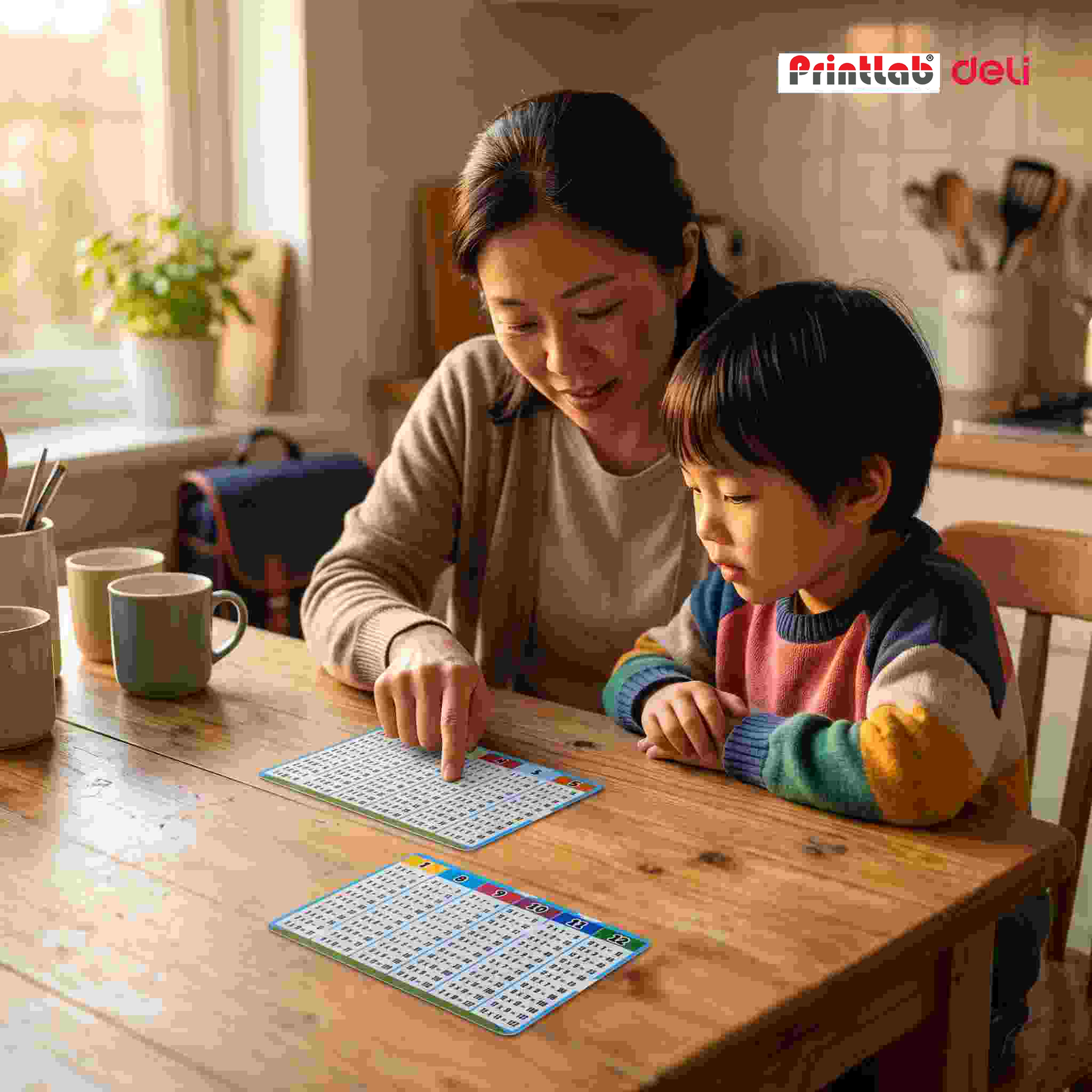 Multiplication Table Card 1-12 Learning Card