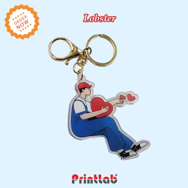 Acrylic Key Chain Custom Size Digital
