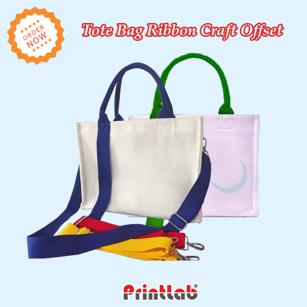 Tote Bag Ribbon Craft Offset