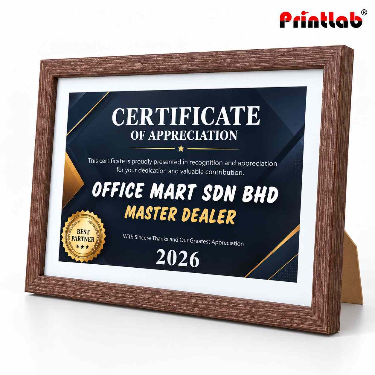 A4 Certificate Digital