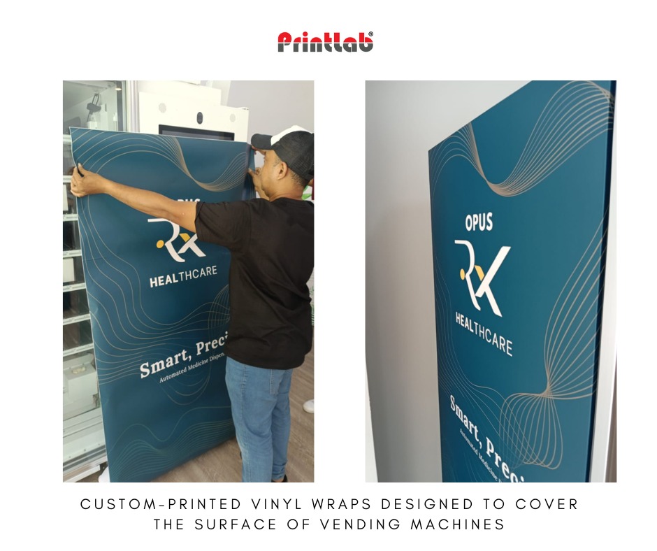 Custom printed Vending Machine Wrapping Sticker