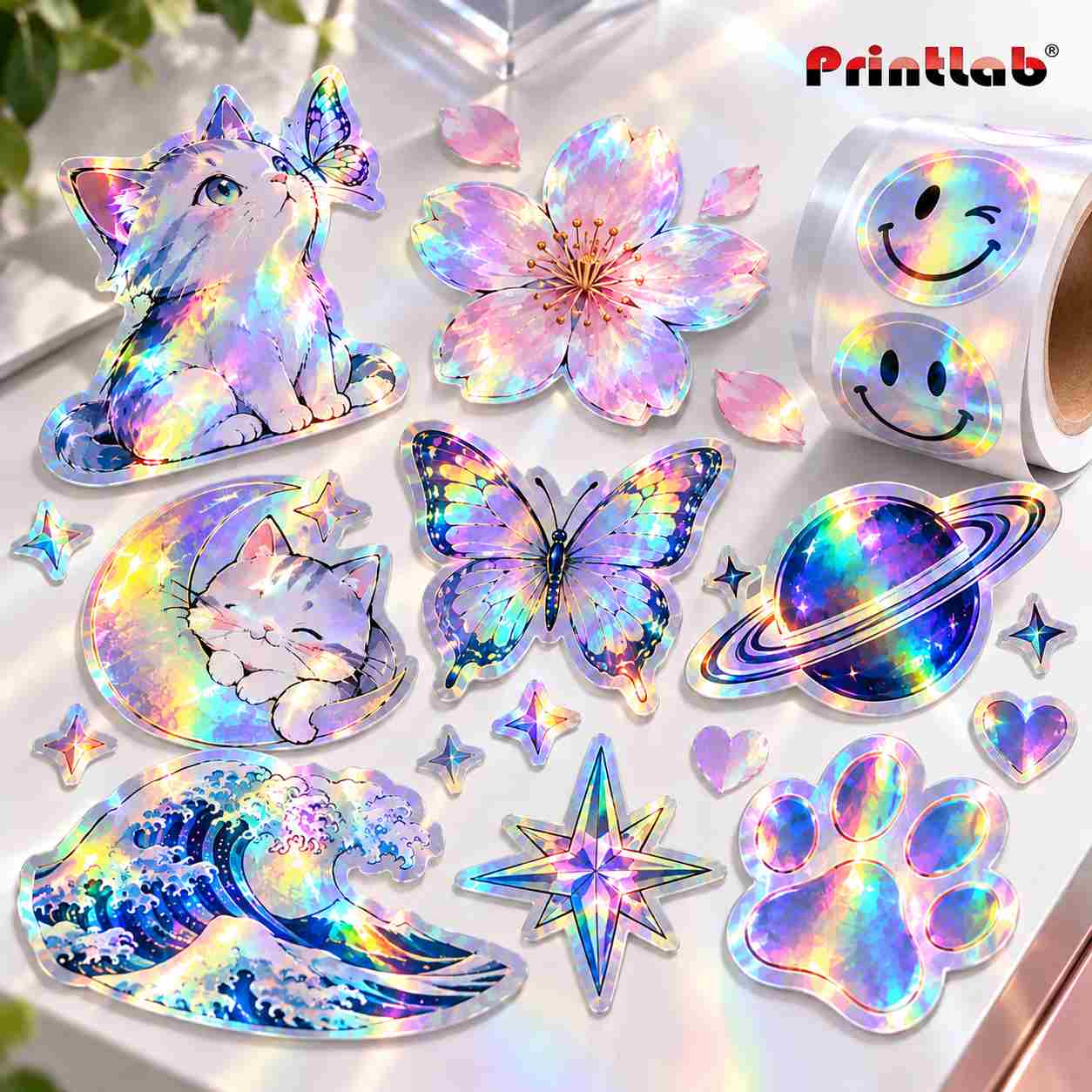 Hologram Sticker Custom Size Digital