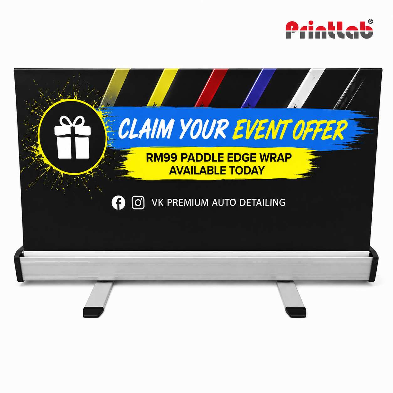Roll Up Stand Bunting Digital