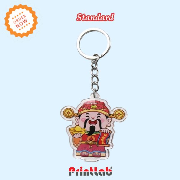 Acrylic Key Chain Custom Size Digital