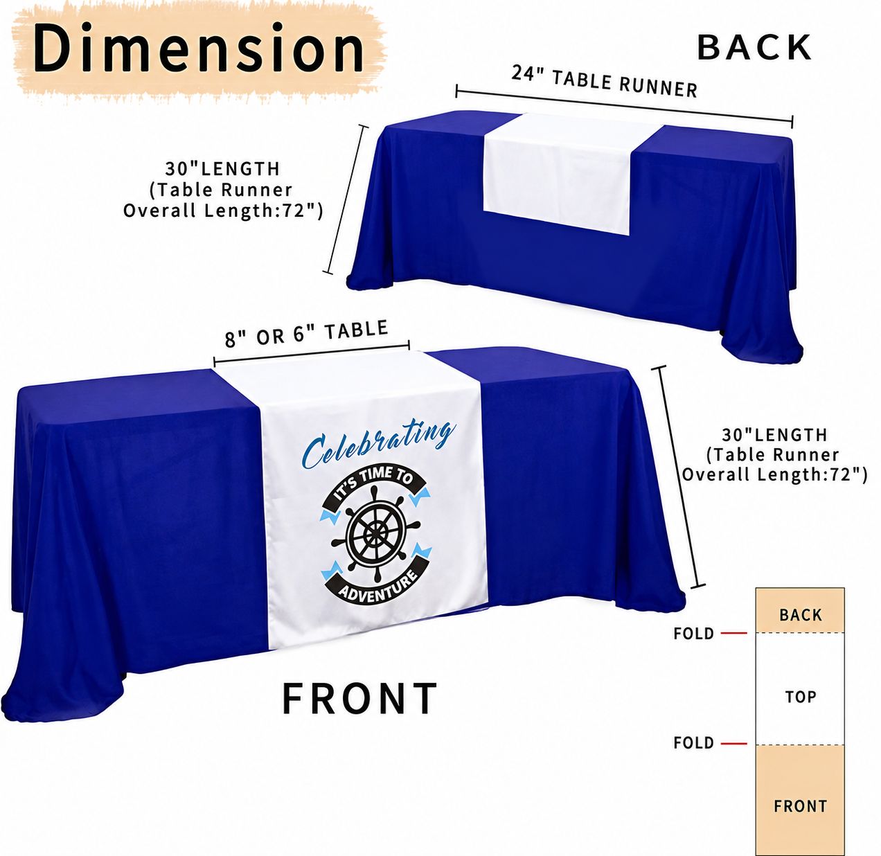 Table Runner Custom Size Offset