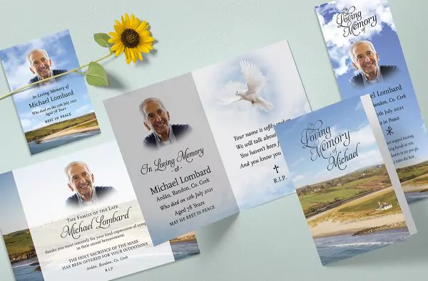 Print Colours Memorial card printing in Cork