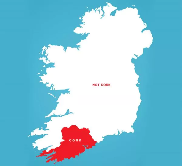 Map of County Cork delivery area