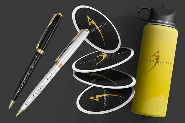 Promotional printing on pens, beermats and water bottles in Cork