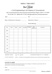 A4 Invoice for Mechanics