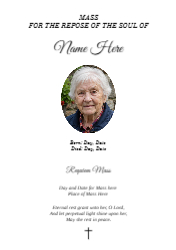 Funeral Mass Book 12pp