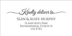 Kindly Deliver To - Calligraphy