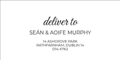 Deliver To - Script and Sans