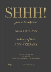 Surprise Anniversary Party - Shhh Gold