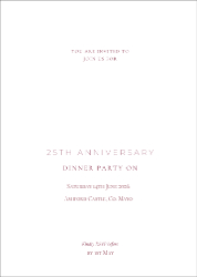 Burgundy Dinner Anniversary