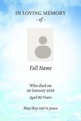 Memorial Wallet Card - 3 - Cliffs of Moher - Portrait