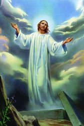 Memorial Wallet Card - 9 - Clouds and Resurrection - Portrait